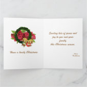 Bows and Bells Frohe Weihnachtskarte Karte (Innenseite)