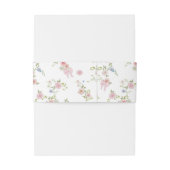 Bows and Wildflowers Einladungsbanderole (Rückseitenbeispiel)