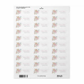 Bows and Wildflowers Return Address Label (Vorne)