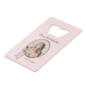 Bows & Babes Bachelorette Pink Girly Custom Geldbeutel Flaschenöffner (Rückseite Schrägansicht)