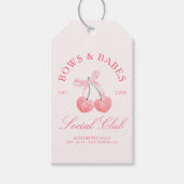 Bows & Babes Coquette Cherries Geschenkanhänger (Vorderseite)