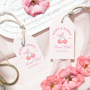 Bows & Babes Coquette Cherries Geschenkanhänger