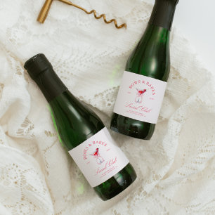 Bows & Babes Coquette Cherries Schaumweinetikett