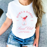 Bows & Babes Coquette Cherries T-Shirt<br><div class="desc">Die Kollektion "Bows & Babes Coquette Cherries" bringt jedem Fest eine süße, spielerische Touch. Die Suite verfügt über einen Kirschcocktail mit einem zarten Bogen und schafft eine kokette und unterhaltsame Ästhetik. Mit elegantem Drehbuch und sanften Akzenten vereint diese Kollektion ein feminines, coquette-Ambiente, das sich perfekt für ein stilvolles und skurriles...</div>