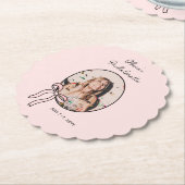 Bows & Babes Pink Bow Coquette Junggeselinnen-Absc Untersetzer (angewinkelt)