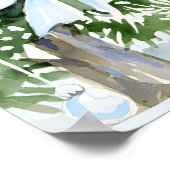 Bows Baby Es ist kalt draußen Babydusche Begrüßung Poster (Ecke)