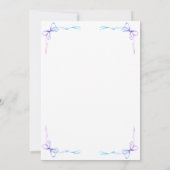 Bows Baby Rainbow Foto Geburtskarte Ankündigung (Rückseite)