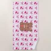 Bows & Bears Beach Towel Strandtuch (Vorderseite)