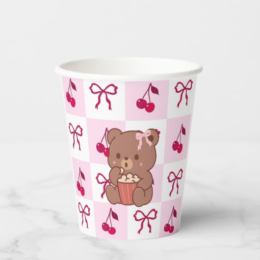 Bows & Bears Paper cups Pappbecher (Vorderseite)
