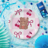 Bows & Bears Paper Plates Pappteller (Party)