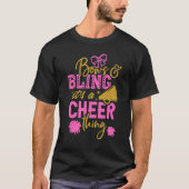 Bows & Bling It's A Cheer Thing Cheerleading Cheer T-Shirt (Vorderseite)