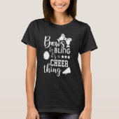Bows & Bling It's A Cheer Thing Cheerleading Cheer T-Shirt (Vorderseite)