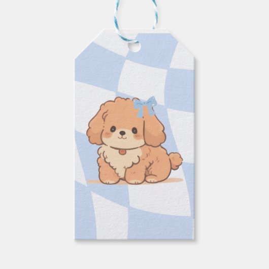 Bows & Bones Gift Tag Geschenkanhänger (Vorderseite)