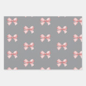Bows Bows Geschenkpapier Set (Vorderseite 3)