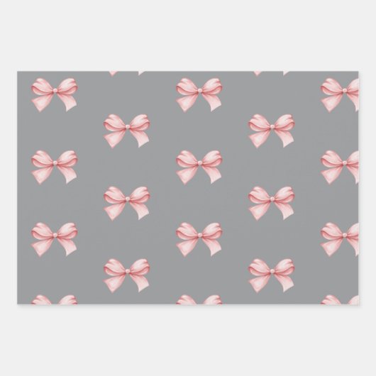 Bows Bows Geschenkpapier Set (Vorderseite 3)