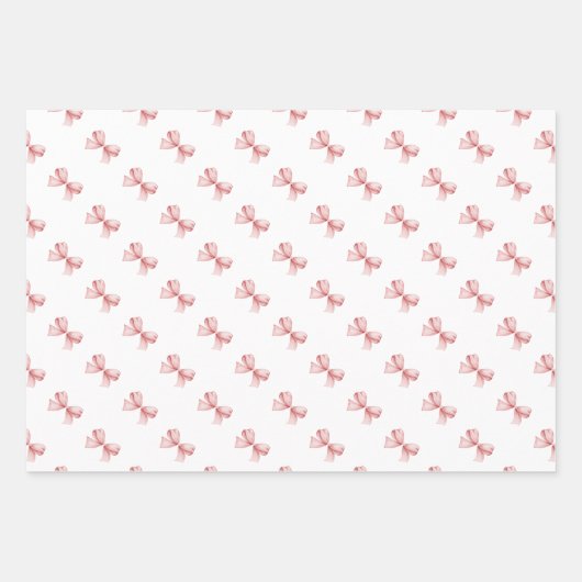 Bows Bows Geschenkpapier Set (Vorderseite 2)