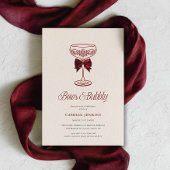 Bows & Bubbly Bridal Shower Invitation Einladung
