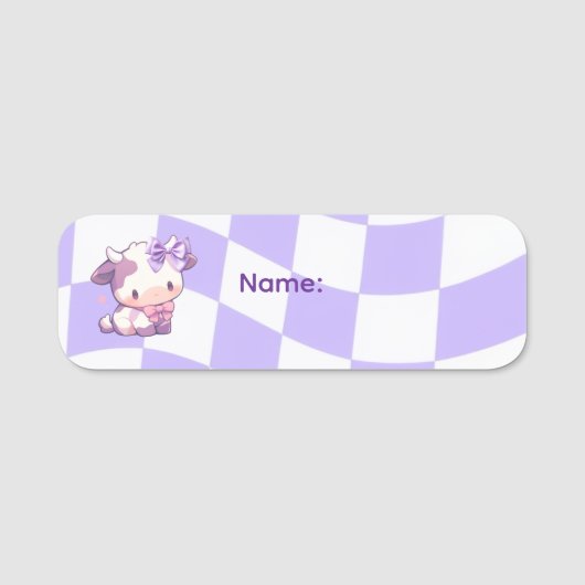 Bows & Bull's Name Tag Namensschild (Vorderseite)