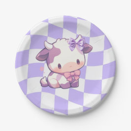 Bows & Bull's Paper Plate Pappteller