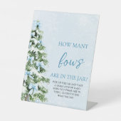 Bows Christmas Guess How Many Bows Baby Shower Sockelschild (Vorderseite)