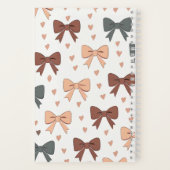 "Bows & Hearts" Coquette Daily Journal Notizblock (Rückseite)