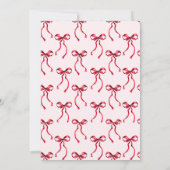 Bows Lieblings-Dinge Weihnachtsgeschenk Exchange-P Einladung (Rückseite)