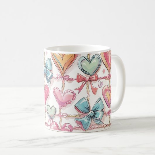 Bows Mug Kaffeetasse (VorderseiteRechts)