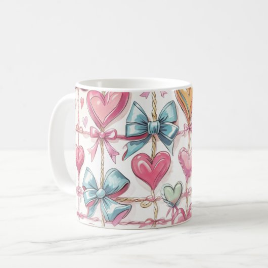 Bows Mug Kaffeetasse (Vorderseite Links)