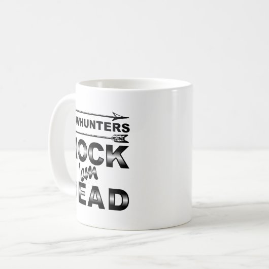 Bows Nock'em Dead Funny Junting Mug Kaffeetasse (Vorderseite Links)