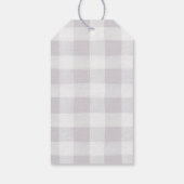 Bows oder Pfeile Gender Reveal Baby Dusche Vielen  Geschenkanhänger (Rückseite)