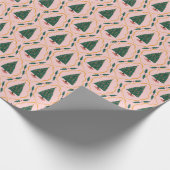 Bows on Christmas Tree Whimsy Wonderland Wrapping  Geschenkpapier (Ecke)