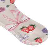 Bows, Rose und Erdbeeren Coquette-Muster Schneidebrett (Ecke)