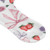 Bows, Rose und Erdbeeren Coquette-Muster Schneidebrett (Ecke)