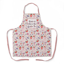 Bows, Rose und Erdbeeren Coquette-Muster