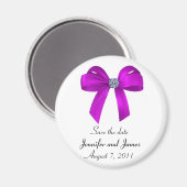 Bows und Diamanten speichern das Datumsfenster Magnet (Vorderseite/Rückseite)