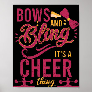 Bows und die Blindheit der Sache Cheerleader Sport Poster