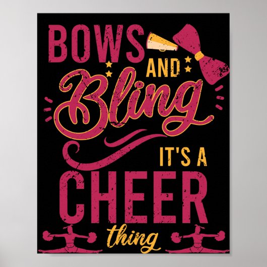 Bows und die Blindheit der Sache Cheerleader Sport Poster (Vorne)