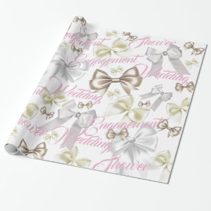 Bows und mehr Bows Hochzeitszettel Geschenkpapier