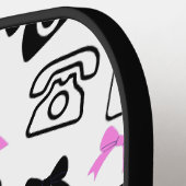 Bows und Telefone Pickleball Paddle (Linke Seite)