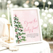 Bows Weihnachten Ratet die Baby Food Baby Dusche Poster