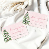 Bows Weihnachten Wie viele Candies Baby Duschspiel Begleitkarte