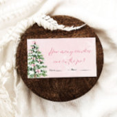 Bows Weihnachten Wie viele Candies Baby Duschspiel Begleitkarte