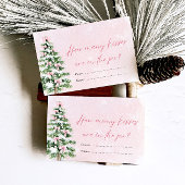 Bows Weihnachten Wie viele Kisses Baby Shower Game Einladung