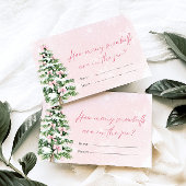 Bows Weihnachten Wie viele Snowballs Baby Duschspi Einladung