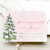 Bows Weihnachten Wie viele Snowballs Baby Duschspi Einladung