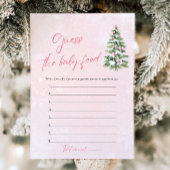 Bows Weihnachtsdusche schätzen das Baby Food Einladung