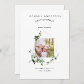 Bows zu Bros Baby Sprinkle Einladung (Vorne/Hinten)