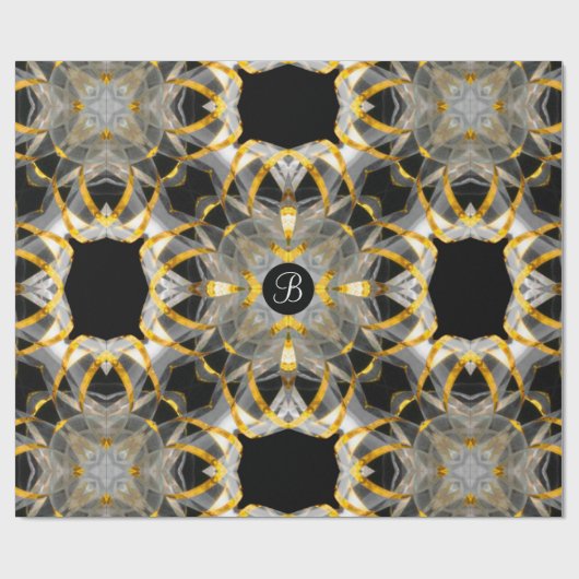 Bowserlene Monogram Geschenkpapier (Flach)