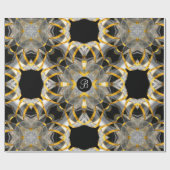 Bowserlene Monogramm Geschenkpapier (Flach)