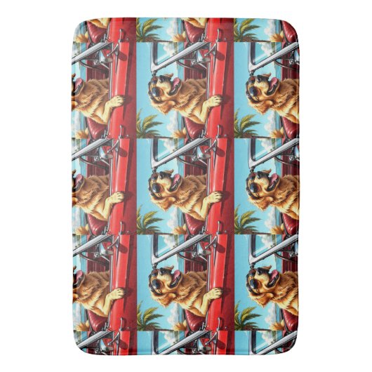 BOWSY Hund Badewanne Badematte (Vorderseite Vertikal)